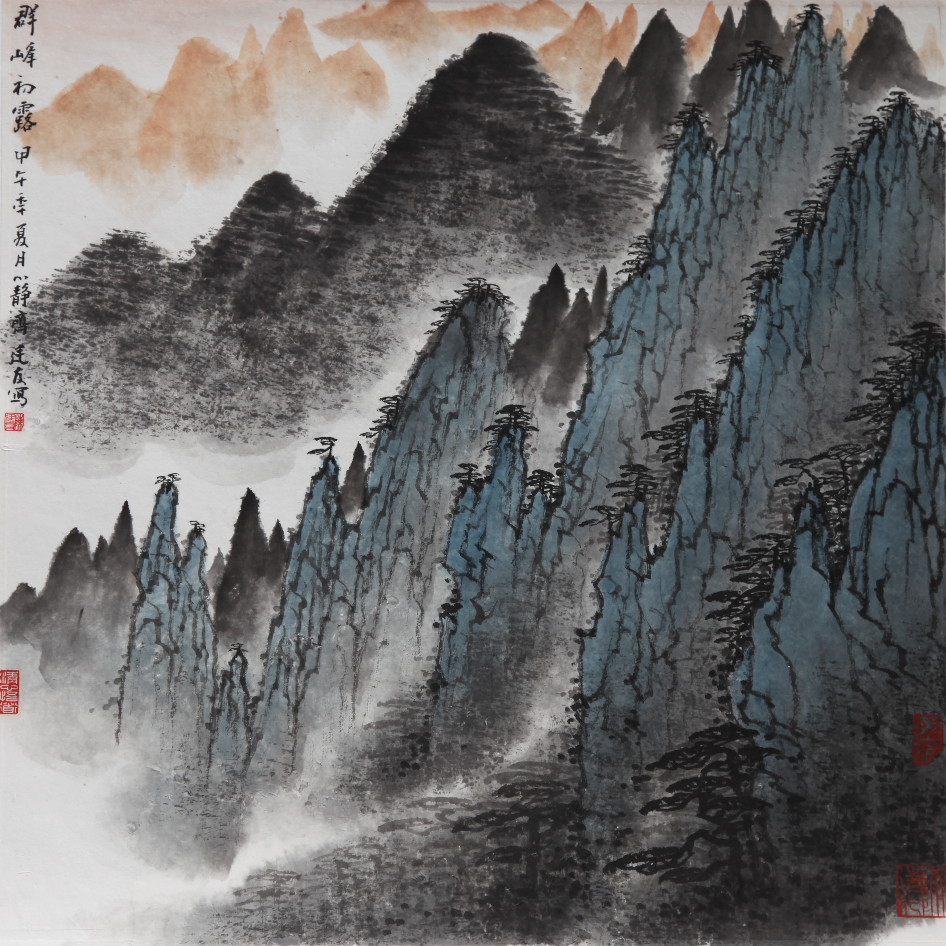 著名画家陈廷友黄山题材作品展示
